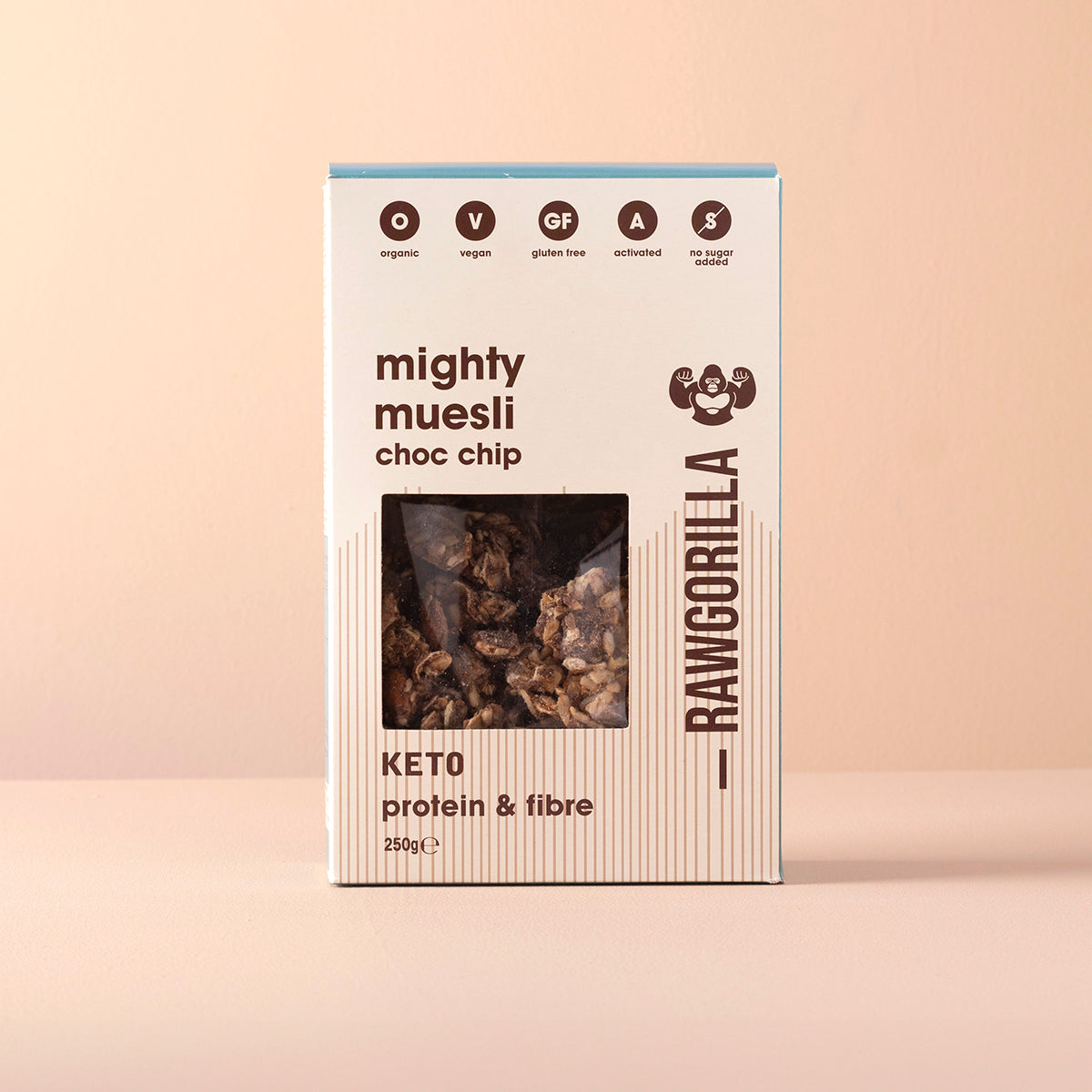 Organic Mighty Muesli Chocolate Chip Keto - 250g - Raw Gorilla by RawGorilla | The Hackers Market