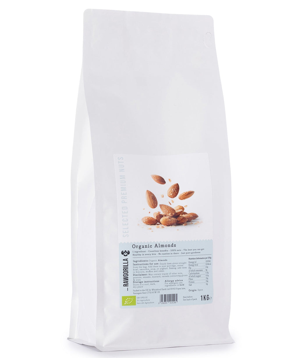 Organic Almonds - RAWGORILLA - 1kg by RawGorilla | The Hackers Market
