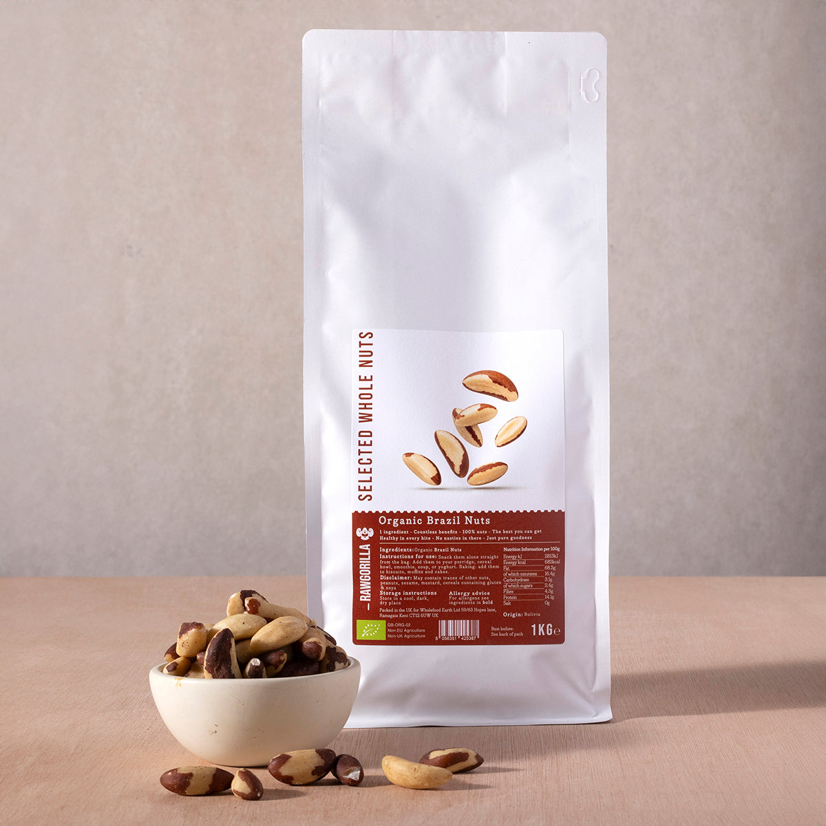 Organic Brazil Nuts - RAWGORILLA - 1kg by RawGorilla | The Hackers Market