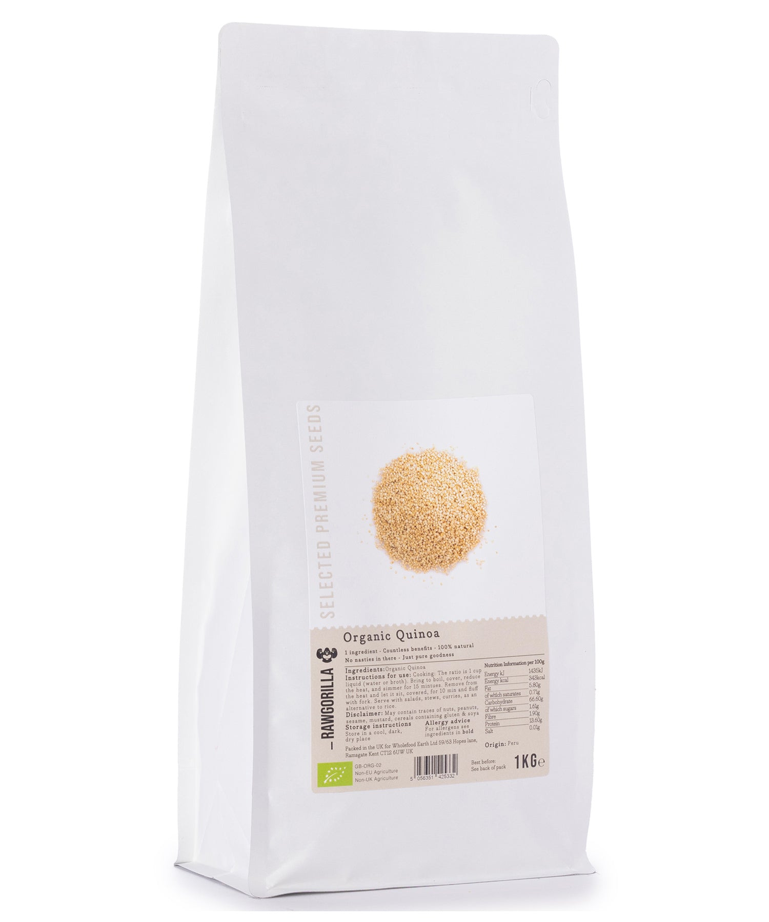 Organic Quinoa - RAWGORILLA - 1kg by RawGorilla | The Hackers Market