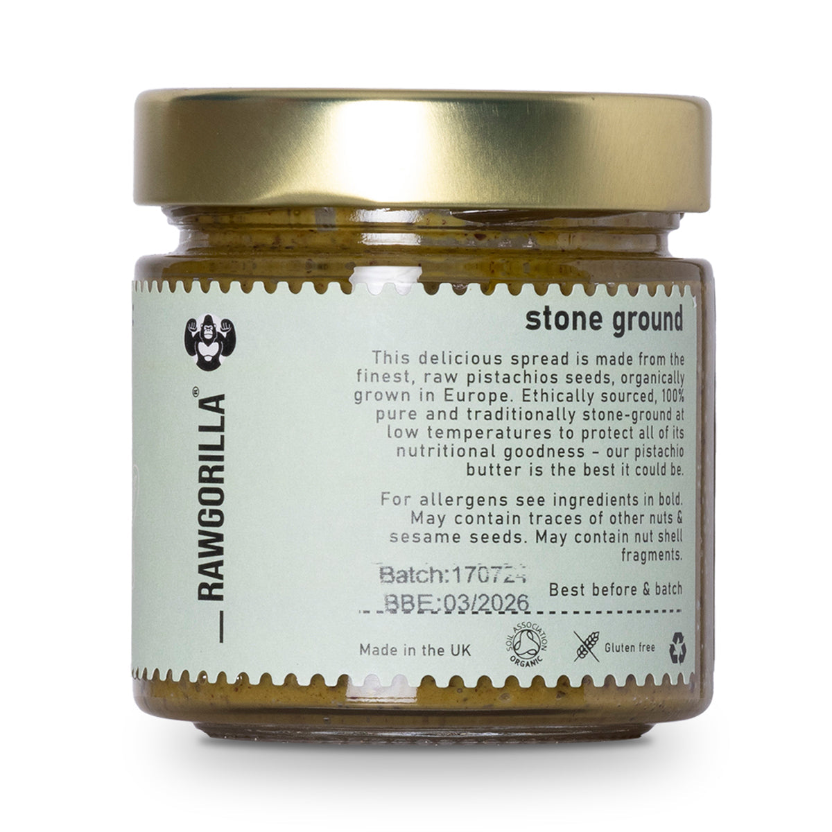 Organic Raw Pistachio Butter - RAWGORILLA by RawGorilla | The Hackers Market