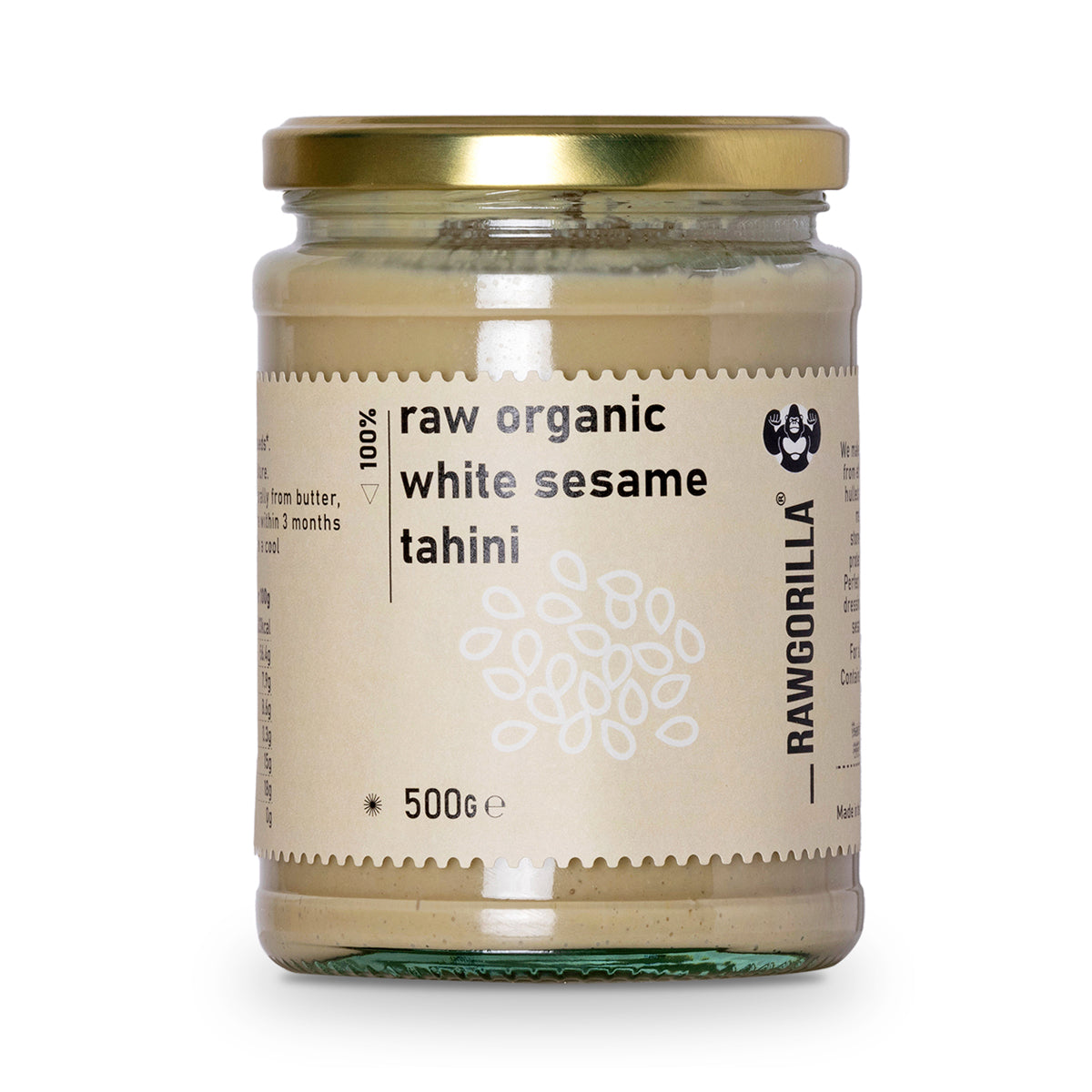 Raw Organic White Sesame Tahini - RAWGORILLA by RawGorilla | The Hackers Market