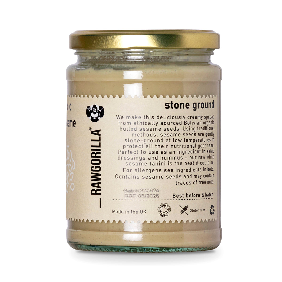 Raw Organic White Sesame Tahini - RAWGORILLA by RawGorilla | The Hackers Market