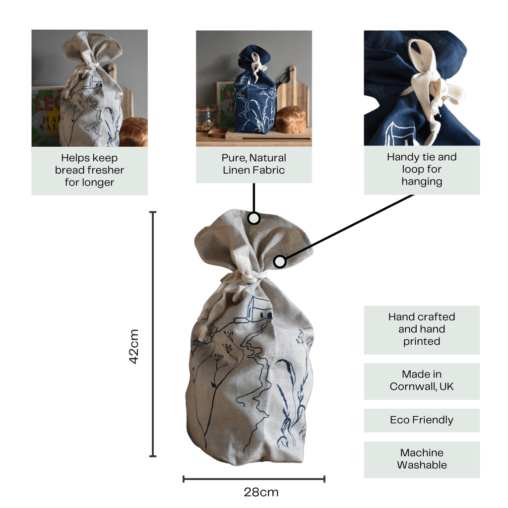 Rame Head Linen Bread Bag