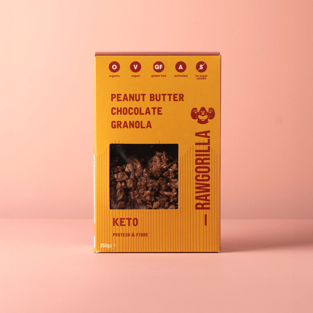 Keto Peanut Butter Chocolate Granola - 250g - Raw Gorilla by RawGorilla | The Hackers Market