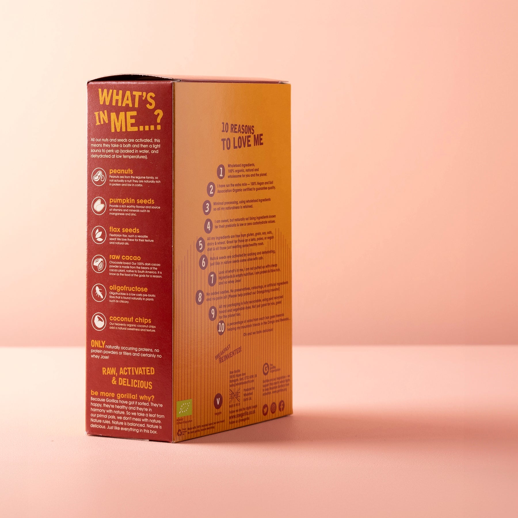 Keto Peanut Butter Chocolate Granola - 250g - Raw Gorilla by RawGorilla | The Hackers Market