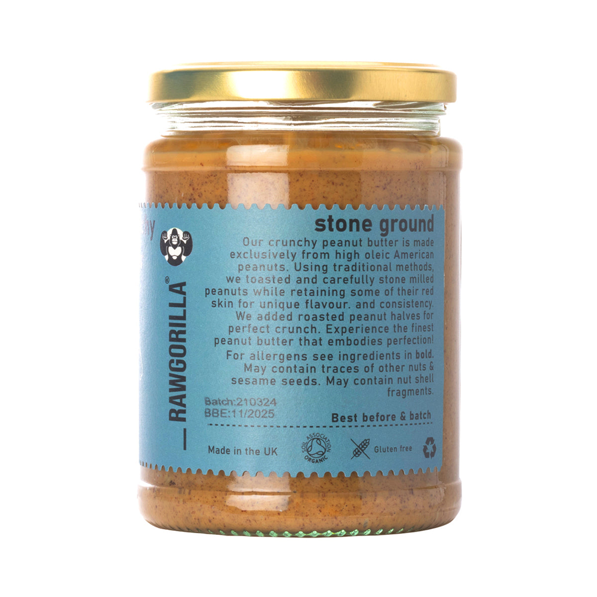 Organic Crunchy Peanut Butter - RAWGORILLA by RawGorilla | The Hackers Market