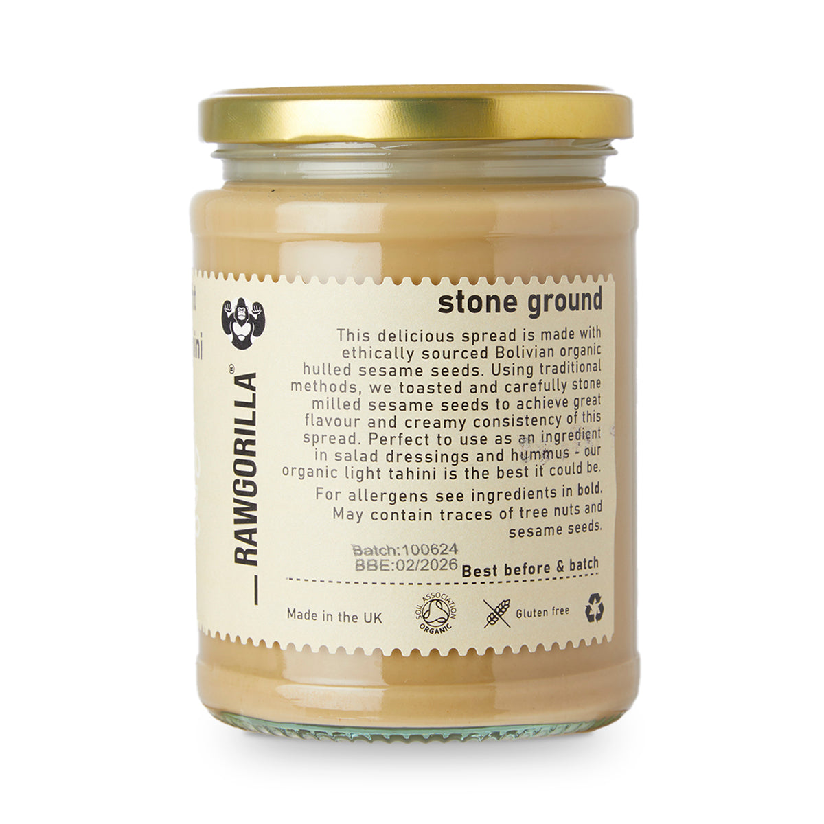 Organic Light Sesame Tahini - RAWGORILLA by RawGorilla | The Hackers Market