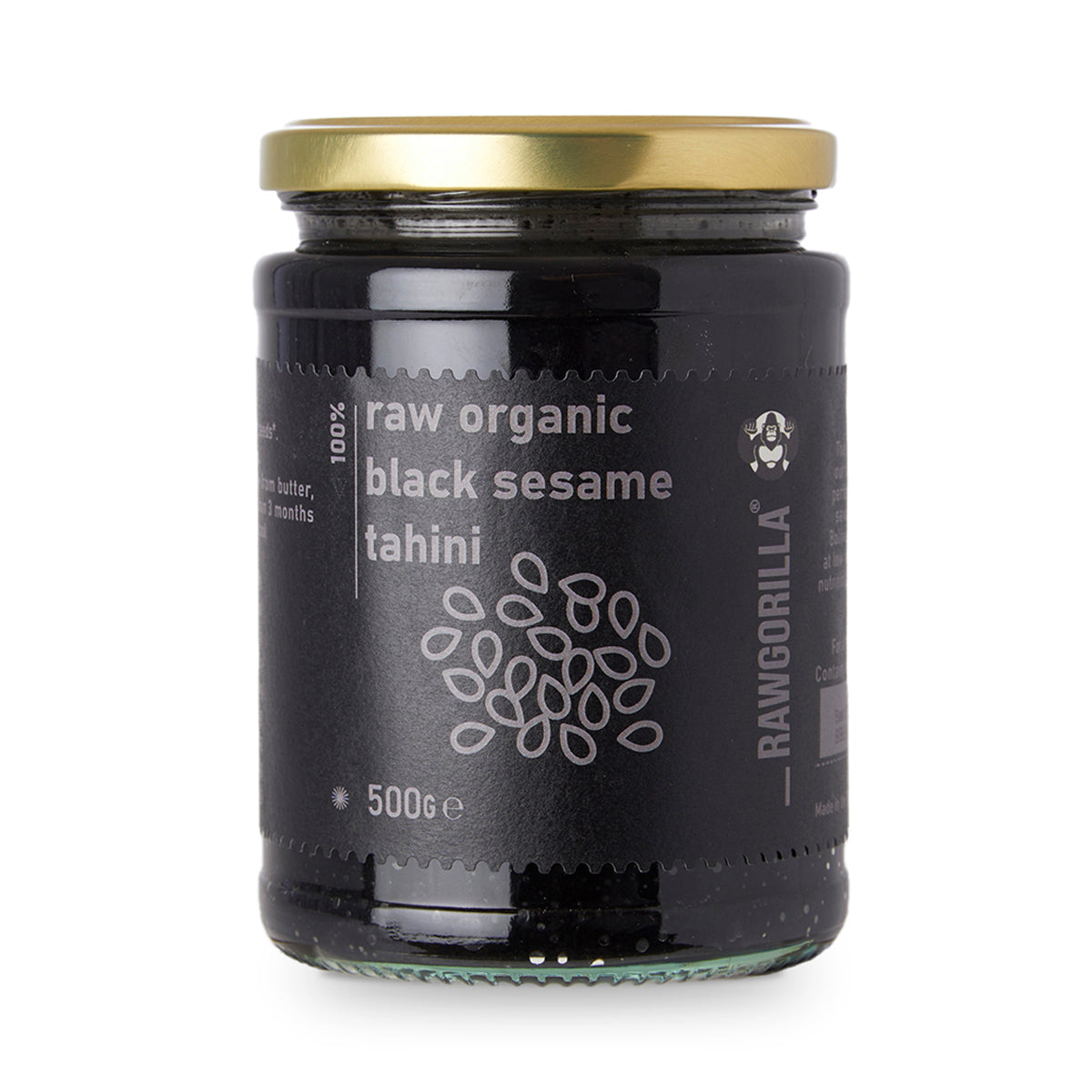 Raw Organic Black Sesame Tahini - RAWGORILLA by RawGorilla | The Hackers Market