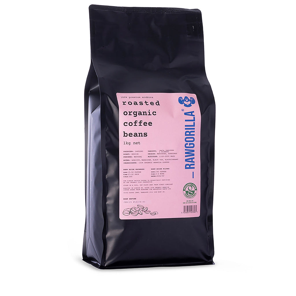 Roasted Organic Whole Coffee Beans - 1kg - RAWGORILLA by RawGorilla | The Hackers Market