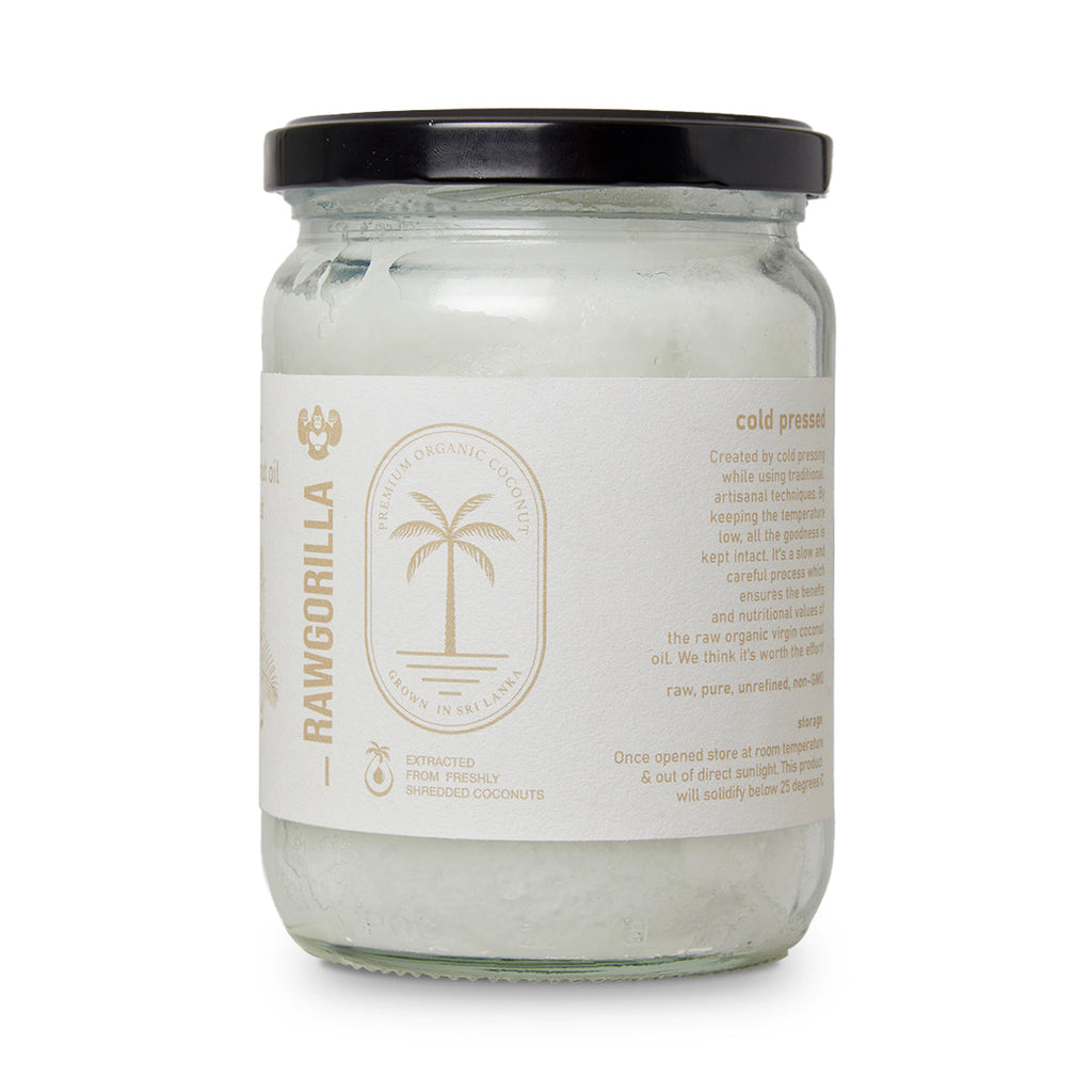 Raw Organic Virgin Coconut Oil - 500ml - RAWGORILLA by RawGorilla | The Hackers Market