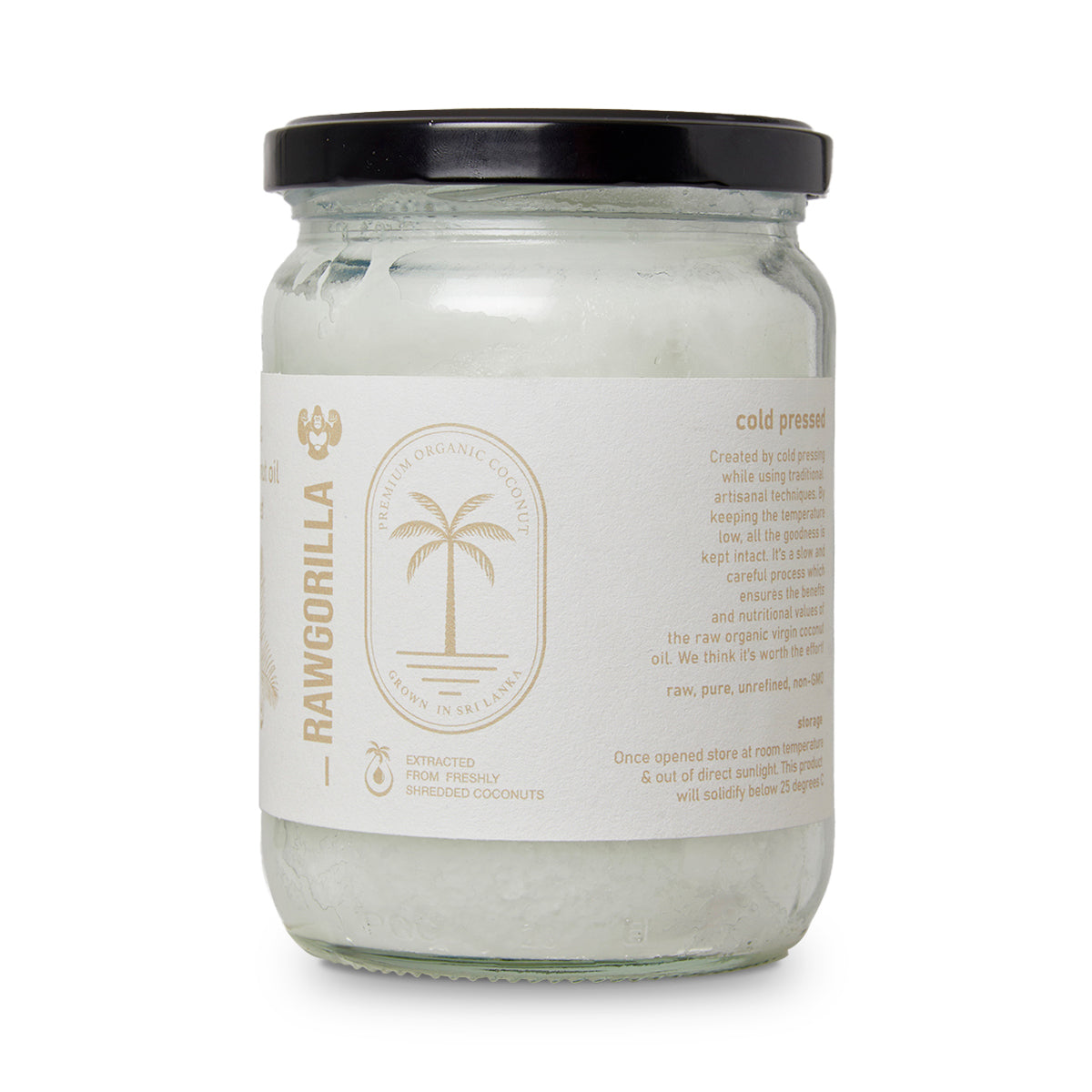 Raw Organic Virgin Coconut Oil - 500ml - RAWGORILLA by RawGorilla | The Hackers Market