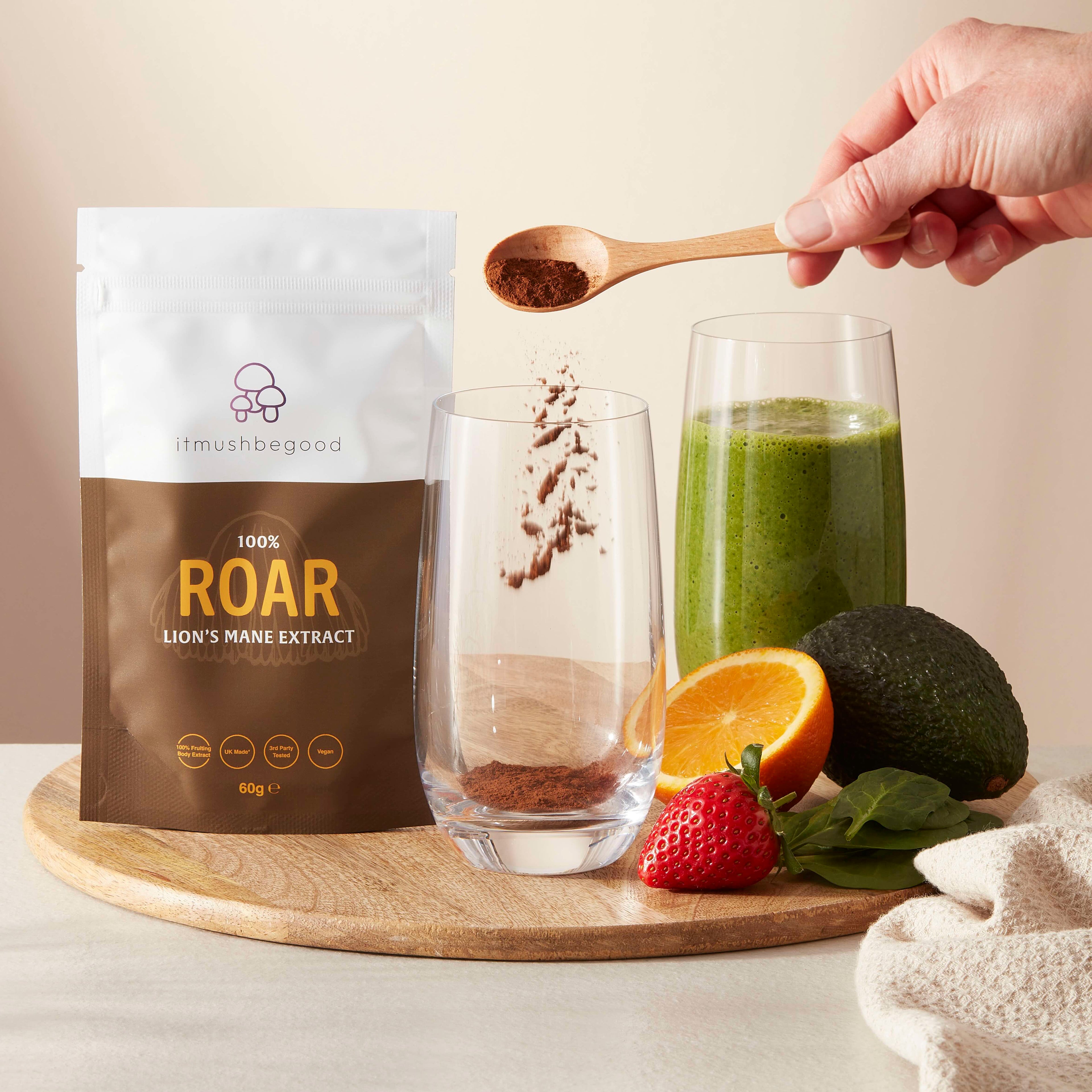 Roar - Organic Lions Mane Powder by itmushbegood | The Hackers Market