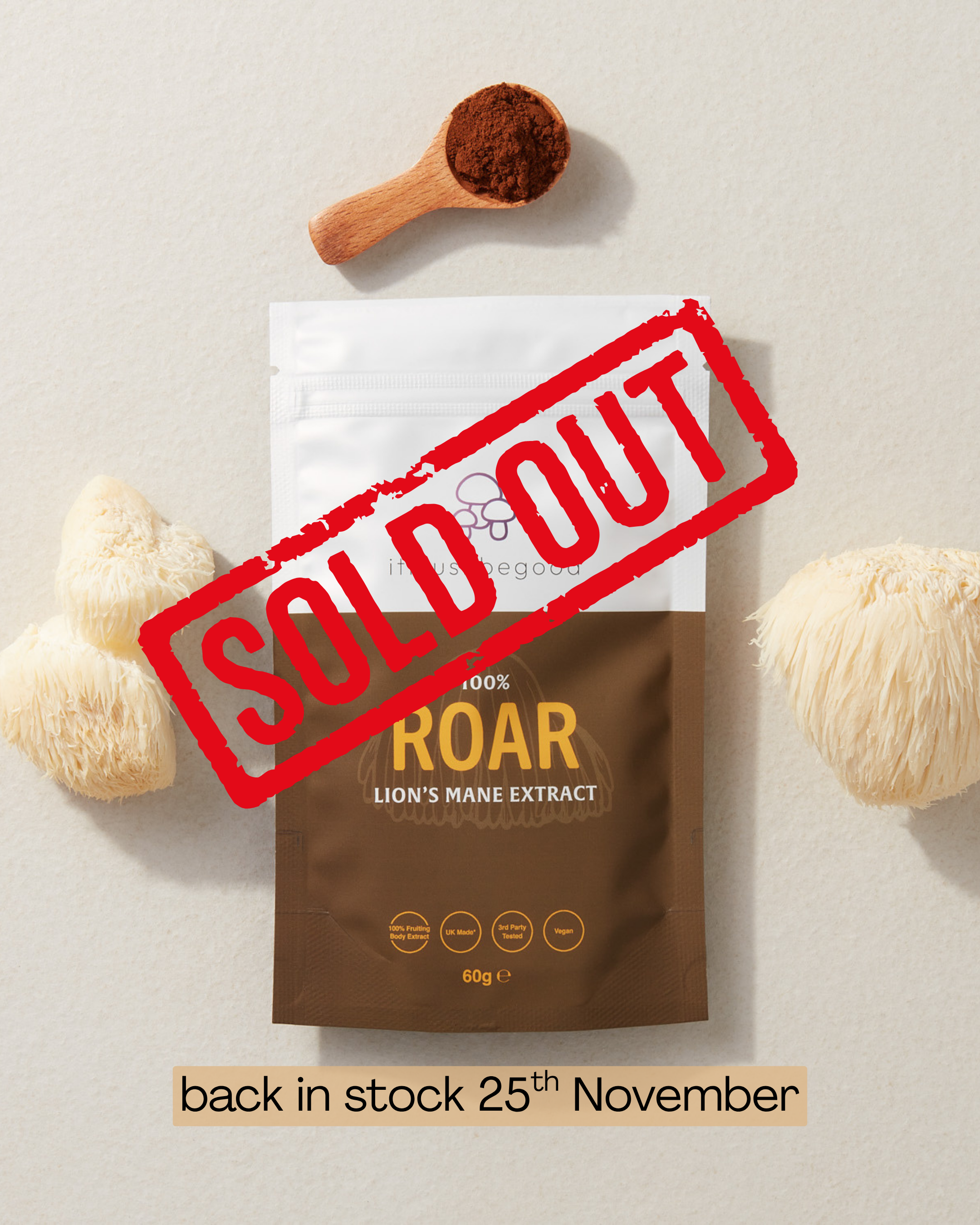 Roar - Organic Lions Mane Powder by itmushbegood | The Hackers Market