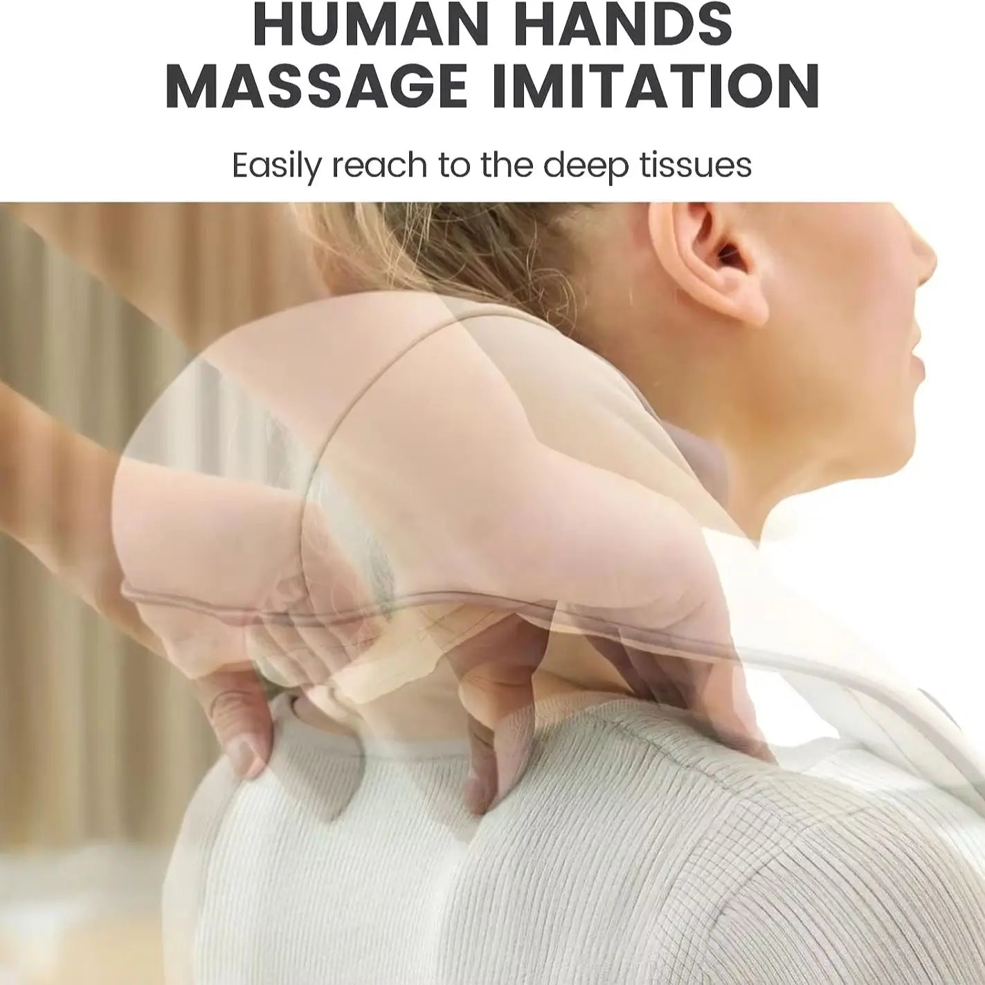 Breo N5 Mini – Patented 5D Shiatsu Neck & Shoulder Massager with Ergonomic Human-like Massage