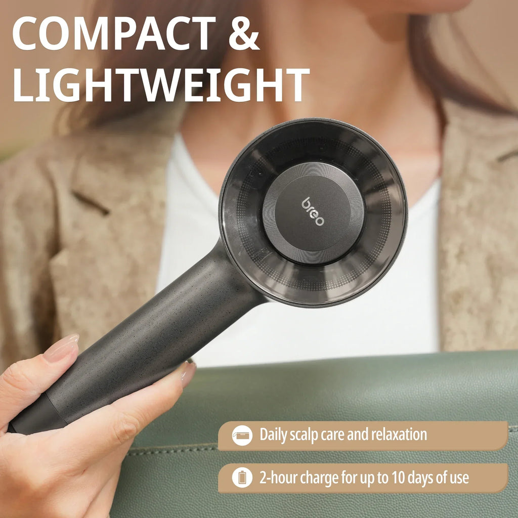 Breo LumiHeal Pro Hair Growth Massager - FDA-Cleared Low-Level Laser Therapy Scalp Massager with 72 Massage Bristles for Thinning Hair