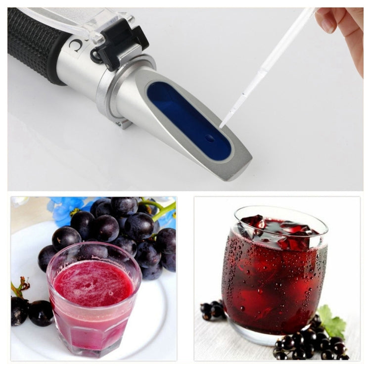 Alcohol Refractometer Sugar Grape Wine Concentration 0~25% Alcohol 0~40% Brix Tester Meter ATC Handheld Tool RZ121 by The Hackers Market | The Hackers Market
