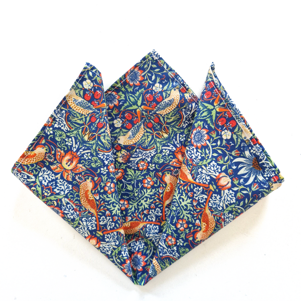 William Morris Handkerchief Strawberry Thief SALE