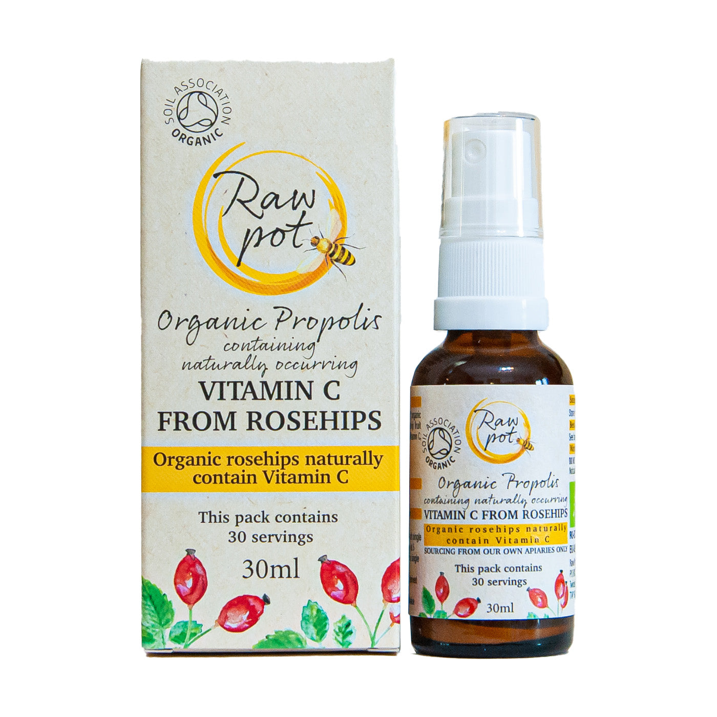 Organic Propolis With Vitamin C Spray