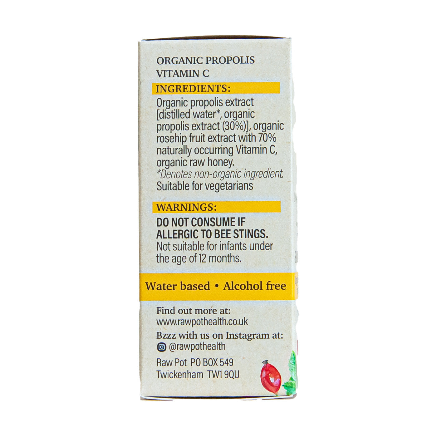 Organic Propolis With Vitamin C Spray