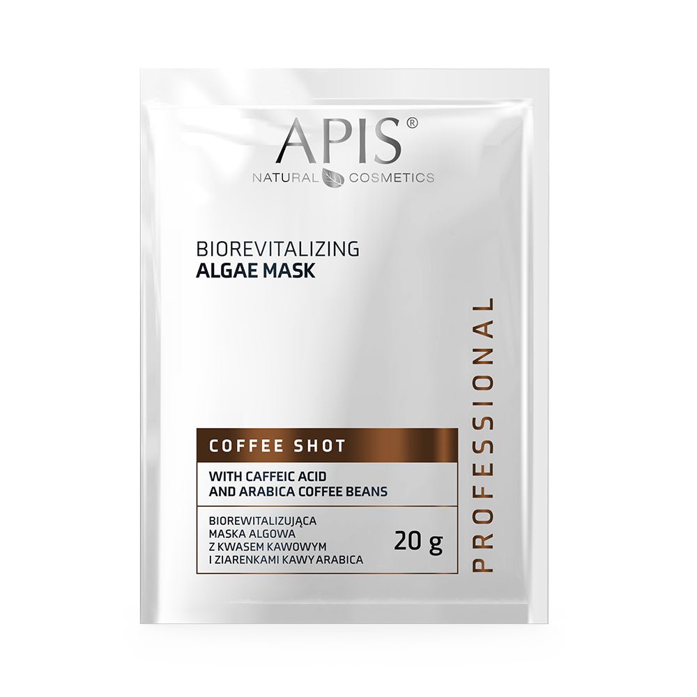 Coffee Shot - Biorevitalizing Algae Mask with Caffeic Acid & Arabica Coffee Beans 20g by APIS | The Hackers Market