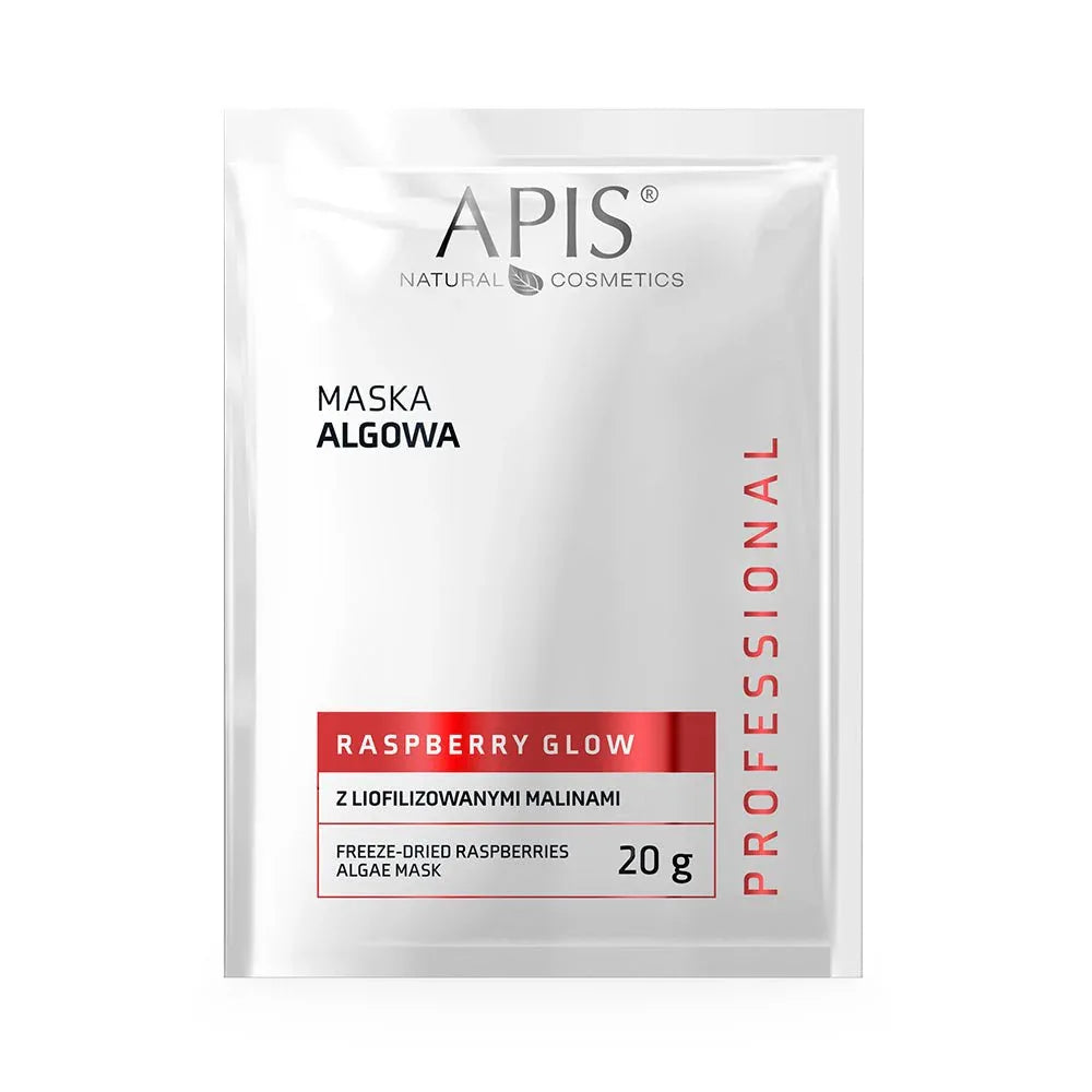 Raspberry Glow - Freeze-dried raspberries Algae Mask 20g by APIS | The Hackers Market