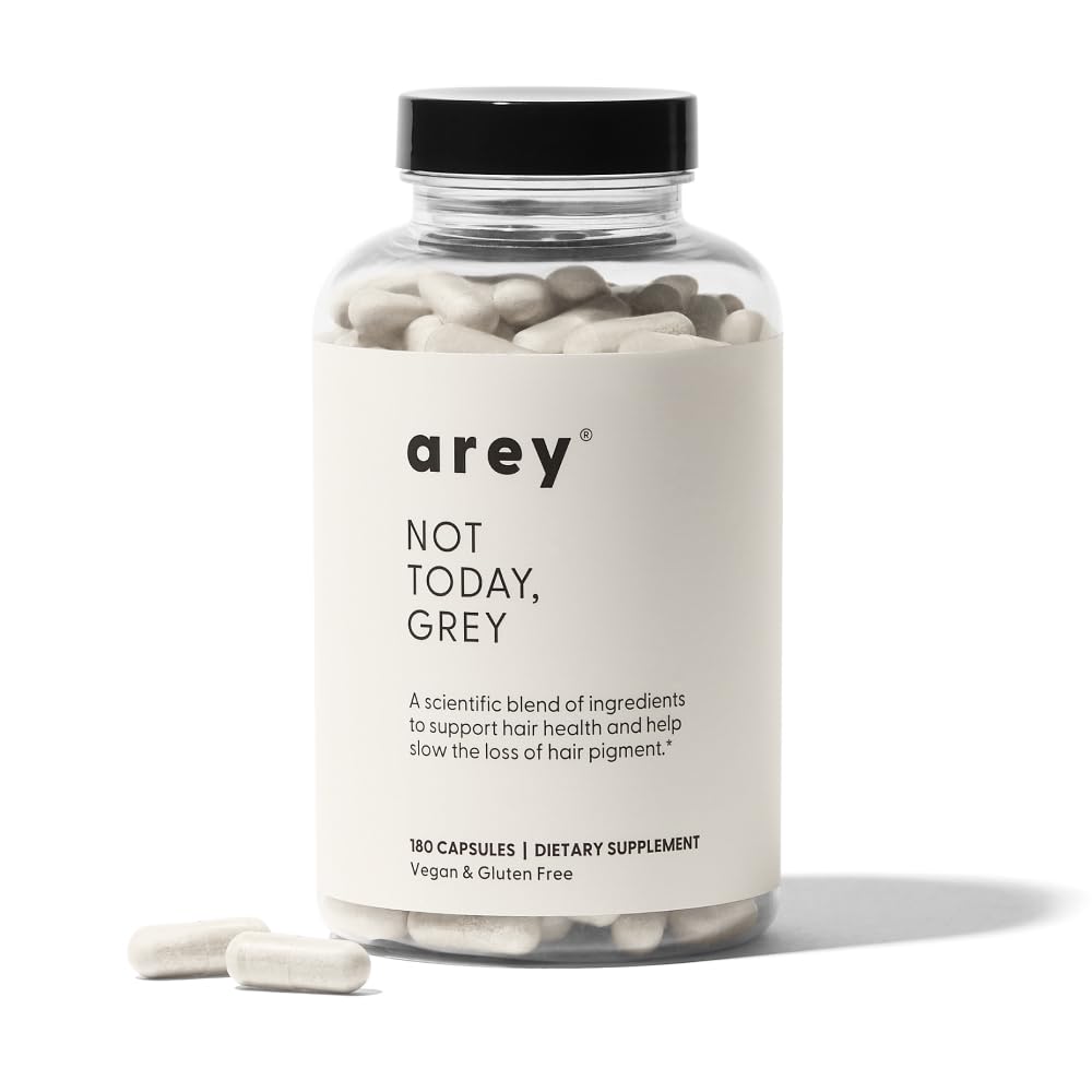 Not Today Grey - Daily Hair Supplement for Women & Men | Slow Greys & Repigment in 3–6 Months by Arey | The Hackers Market