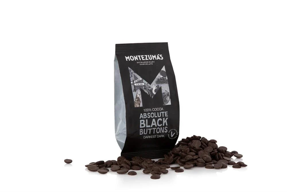 Absolute Black Buttons - Montezumas Chocolate - 180g by Montezumas | The Hackers Market