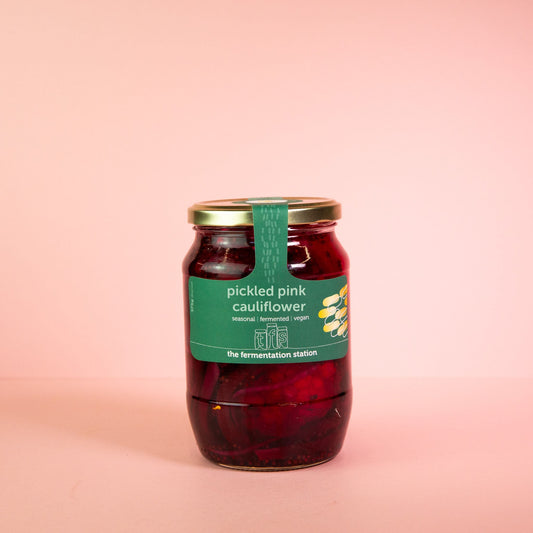 Pickled Pink Cauliflower