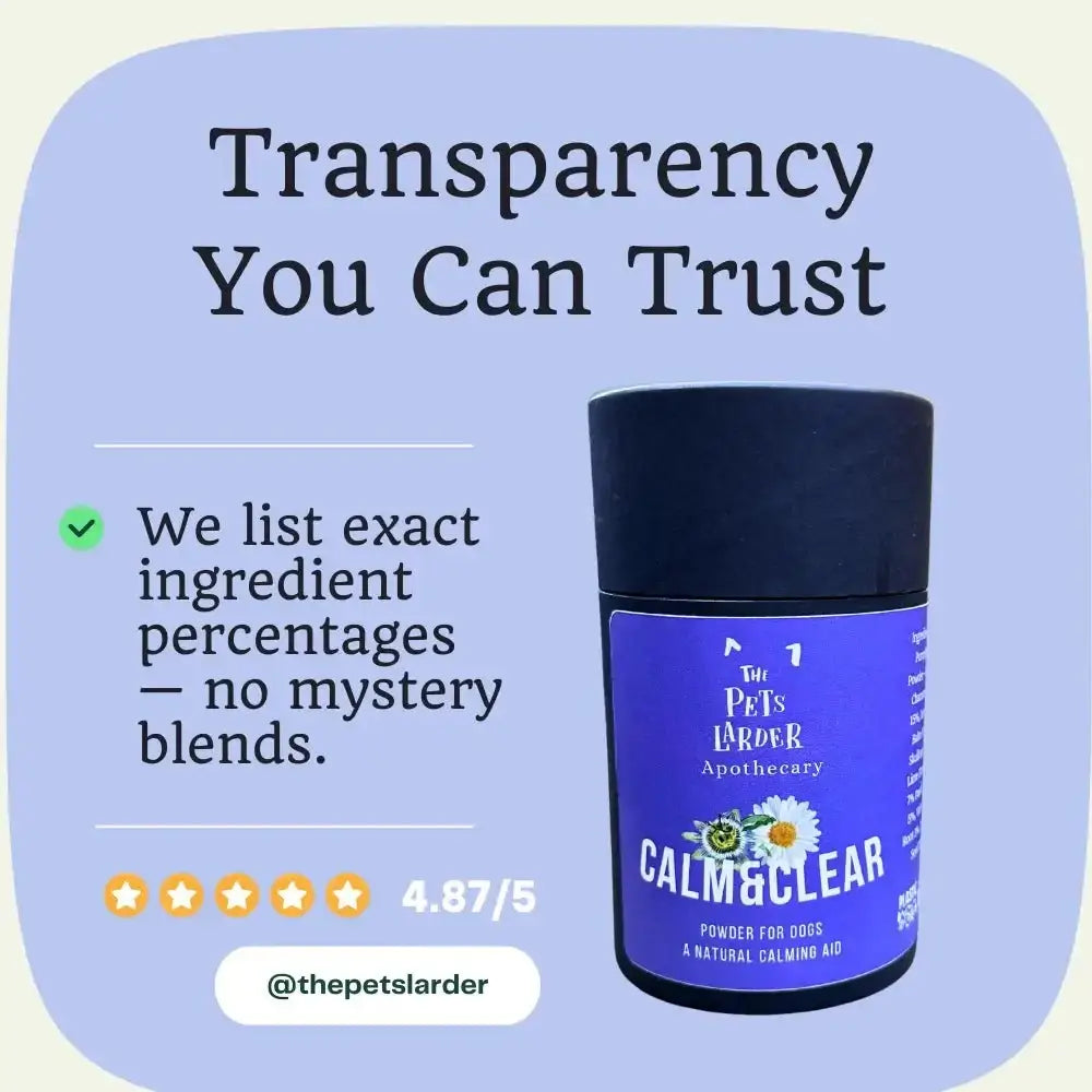 Calm & Clear – Natural Herbal Calming Supplement for Dogs