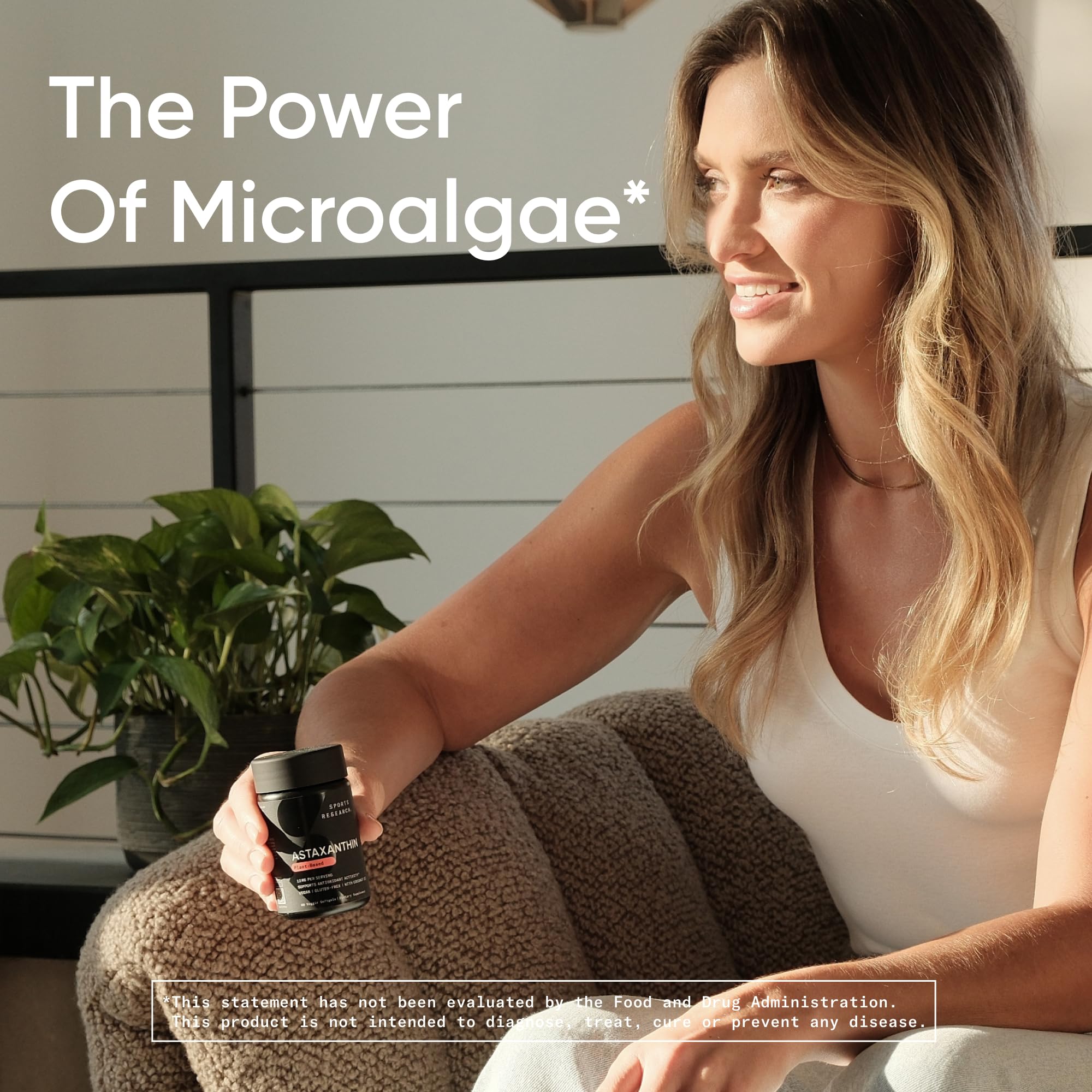 Sports Research Triple Strength Vegan Astaxanthin 12mg - Algae-Based, Non-GMO, 60 Softgels by Sports Research | The Hackers Market