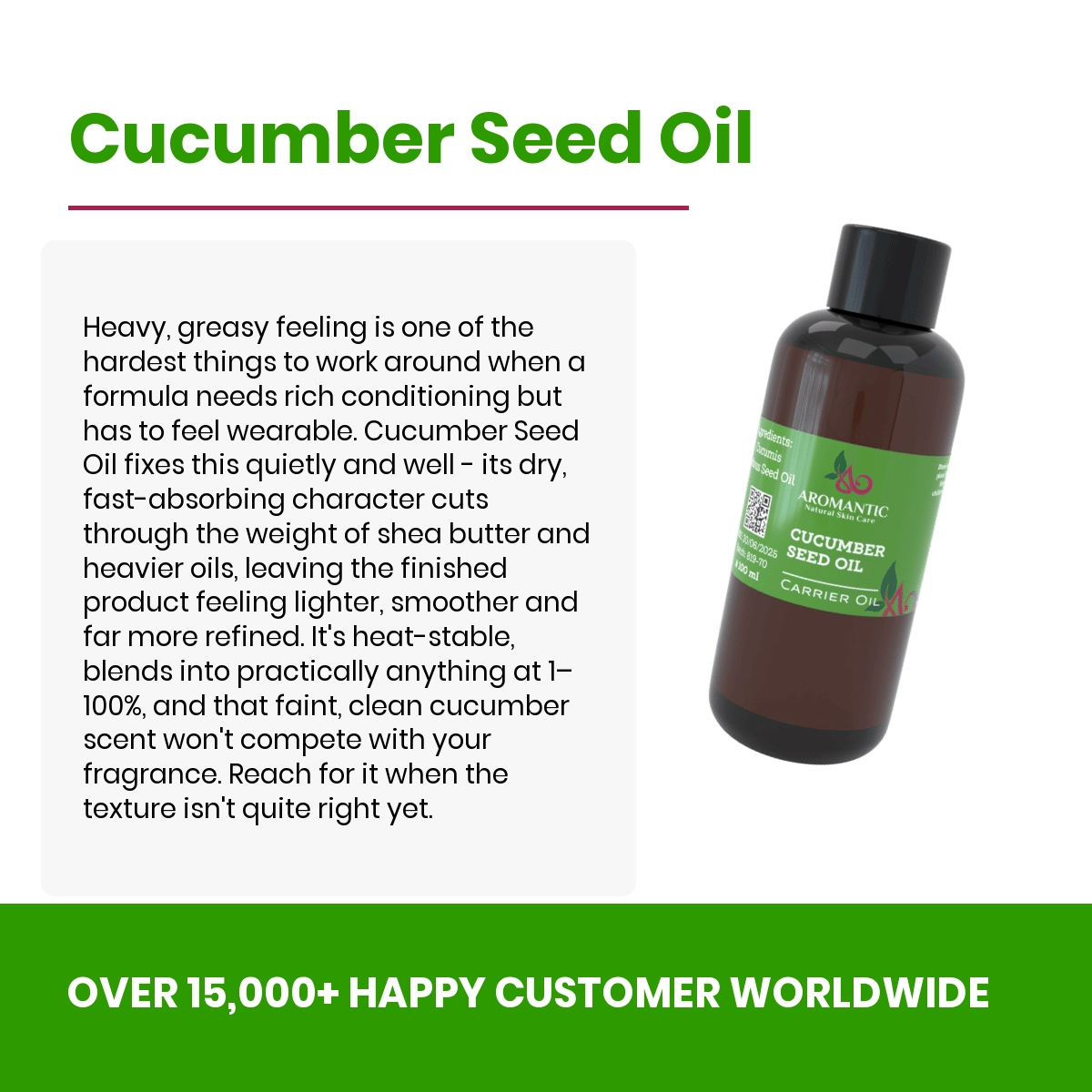 Cucumber Seed Oil