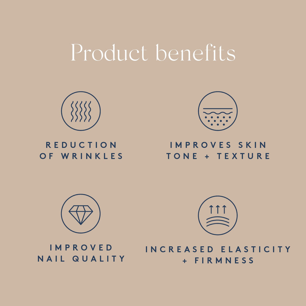 DOSE & CO Pure Collagen Peptides – Unflavored Powder, 10oz | Hair, Skin & Nails