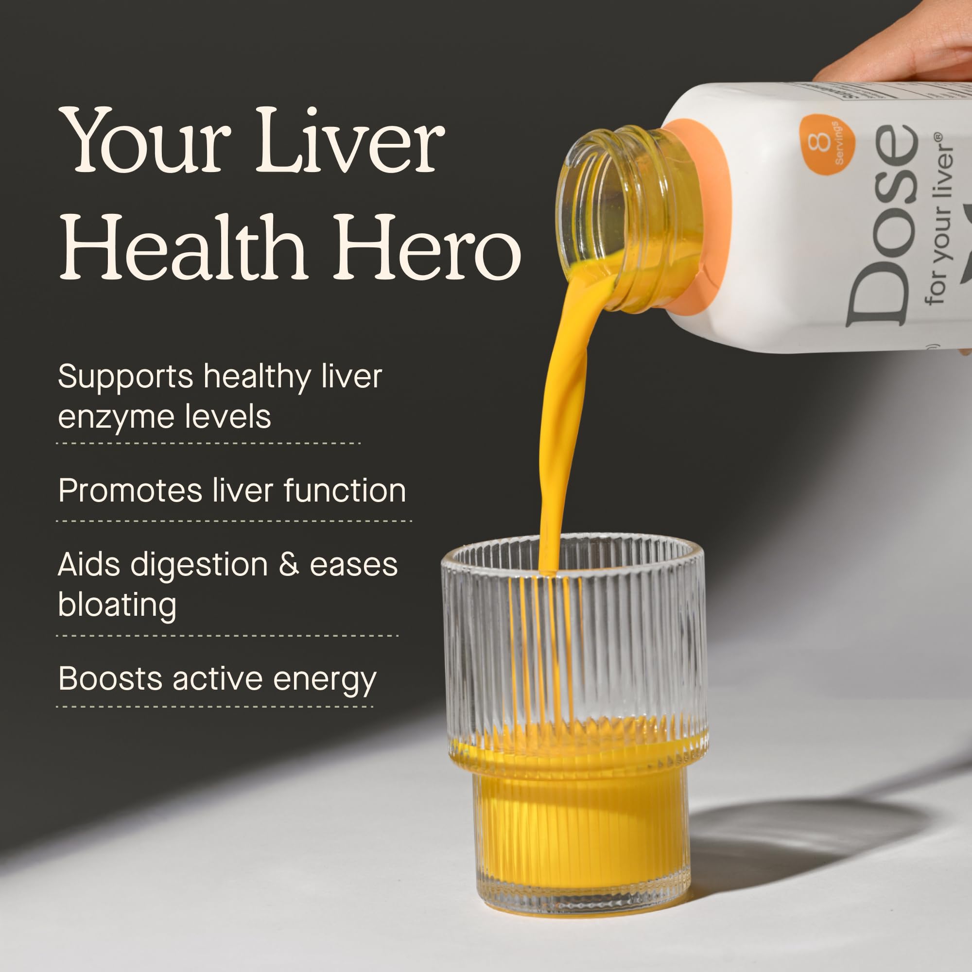 DOSE Liver Cleanse Detox & Repair – Organic Milk Thistle, Turmeric & Ginger (16oz, 6 Pack) by DOSE | The Hackers Market