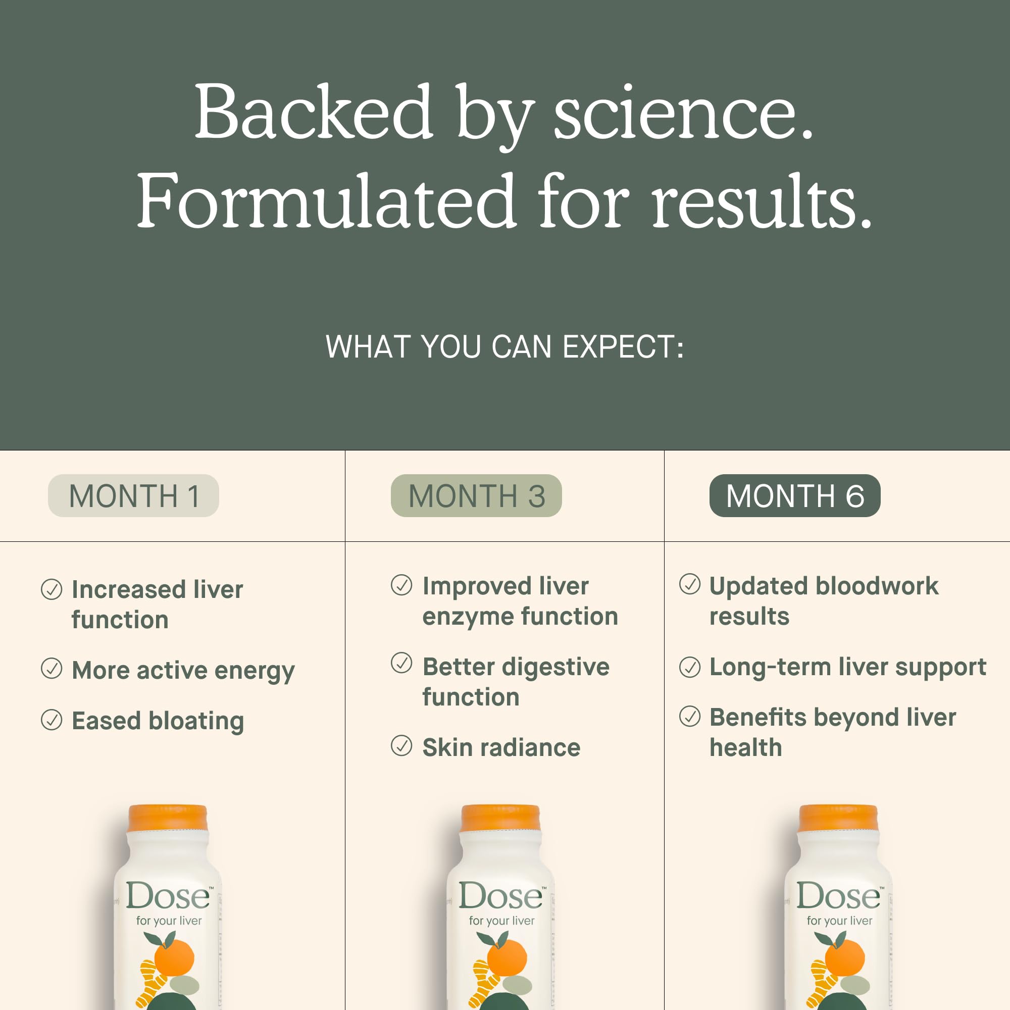 DOSE Liver Cleanse Detox & Repair – Organic Milk Thistle, Turmeric & Ginger (16oz, 6 Pack) by DOSE | The Hackers Market