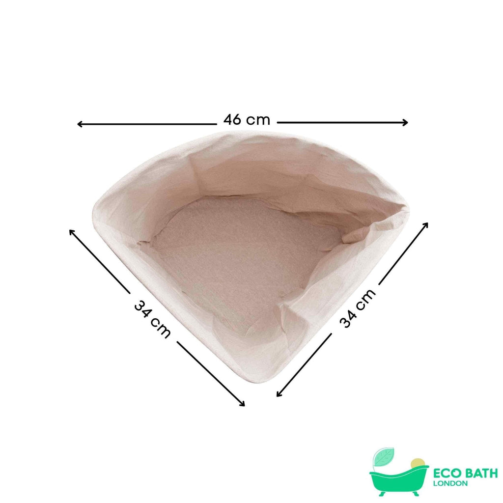 Eco Bath London Bamboo Laundry Basket with Lid and Removable Lining