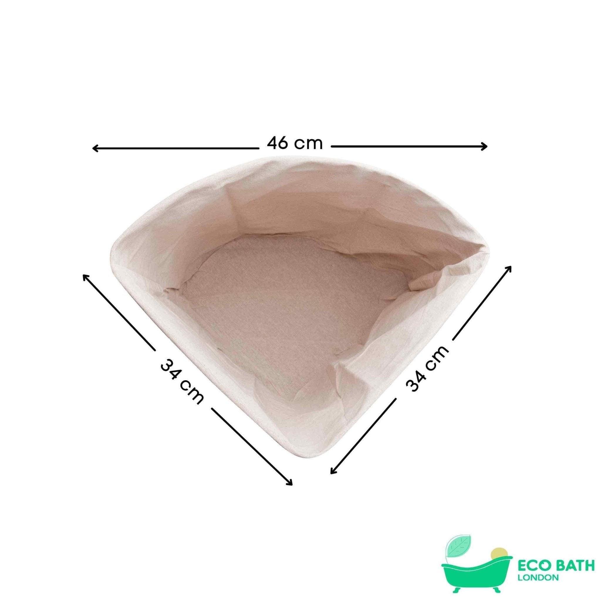 Eco Bath London Bamboo Laundry Basket with Lid and Removable Lining