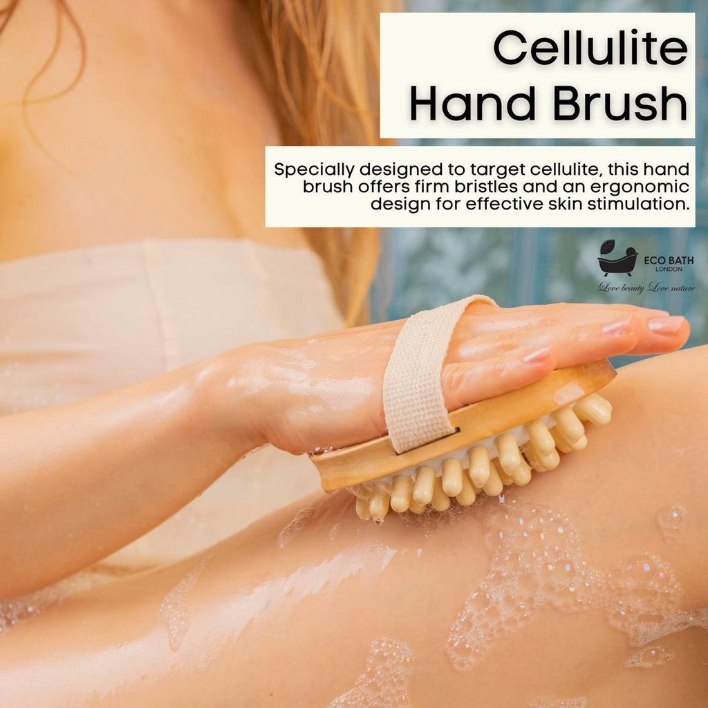 Eco Bath London Cellulite Hand Brush - Effective Cellulite Remover and Massager for Smooth, Toned Skin