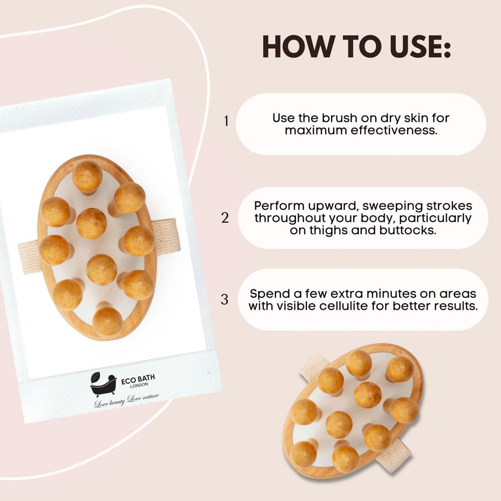 Eco Bath London Cellulite Hand Brush Grand - Cellulite Treatment Brush