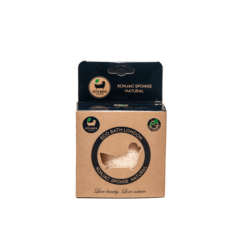 Eco Bath London Konjac Sponge Charcoal - Natural Exfoliating Sponge for Facial Deep Cleansing by Eco Bath London | The Hackers Market