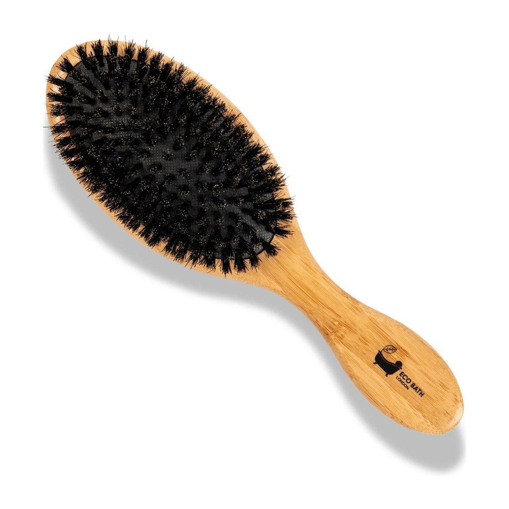Eco Bath London Bamboo Hair Brush with Boar Bristles - Eco-Friendly Detangling Hairbrush for All Hair Types by Eco Bath London | The Hackers Market