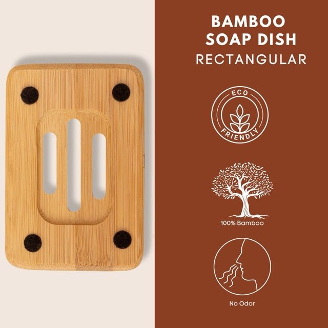 Eco Bath London Bamboo Rectangle Soap Dish
