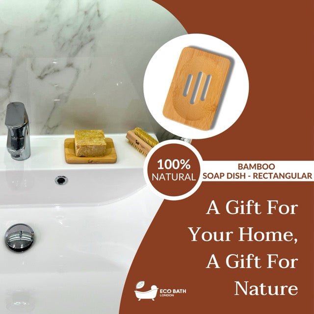 Eco Bath London Bamboo Rectangle Soap Dish