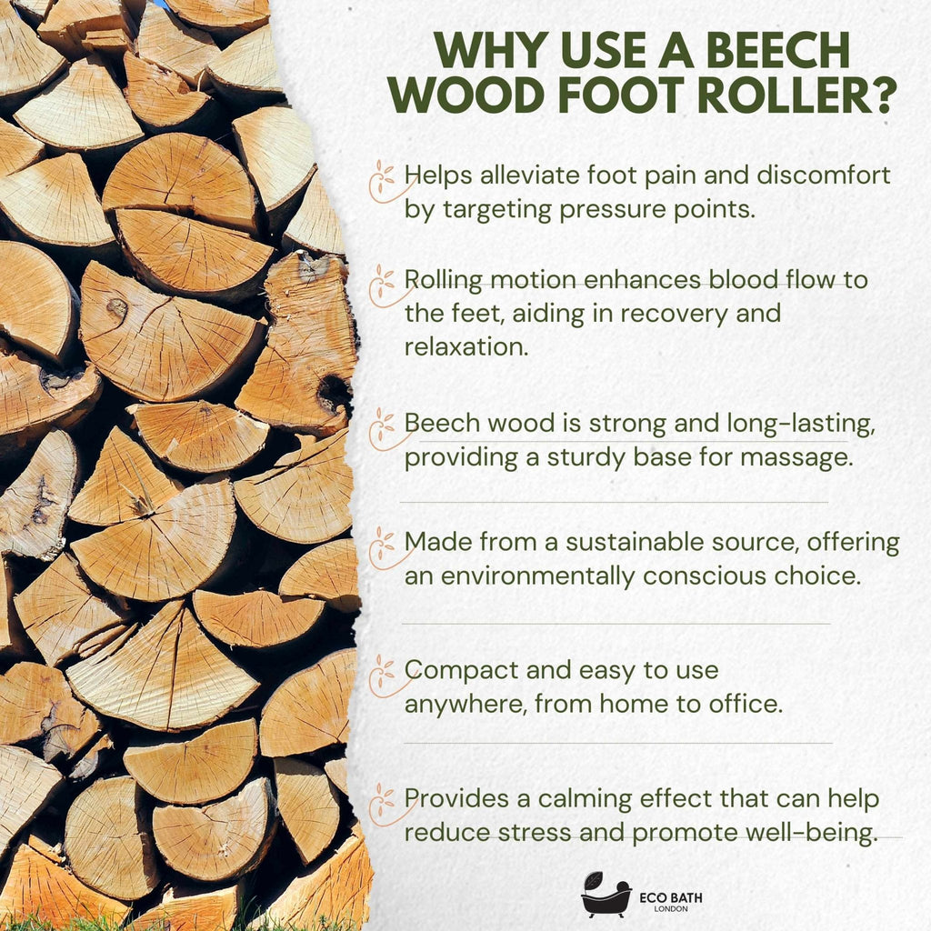 Eco Bath London Deluxe Massager - Natural Wooden Back Massager