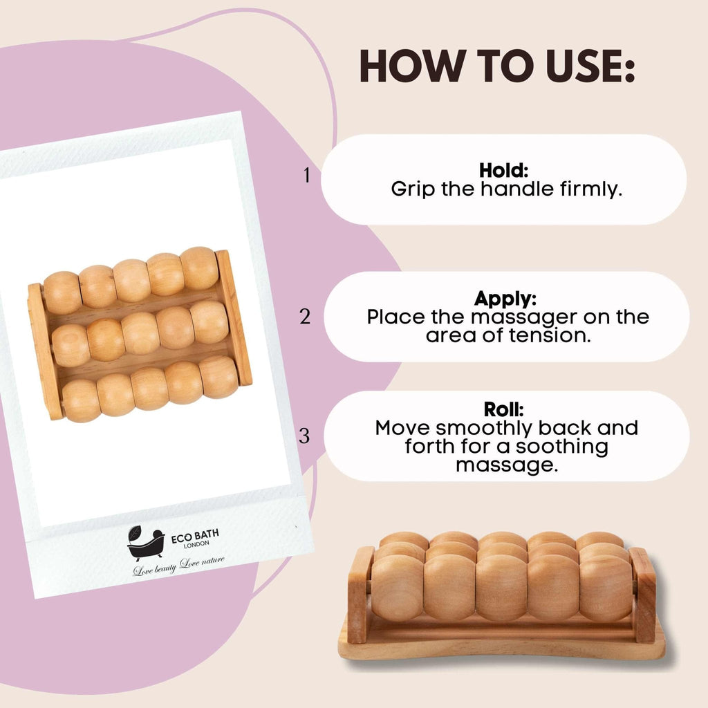 Eco Bath London Foot Roller - Wooden Foot Roller Massager for Pain Relief and Improved Circulation by Eco Bath London | The Hackers Market