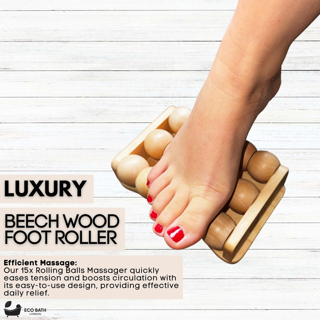 Eco Bath London Foot Roller - Wooden Foot Roller Massager for Pain Relief and Improved Circulation by Eco Bath London | The Hackers Market