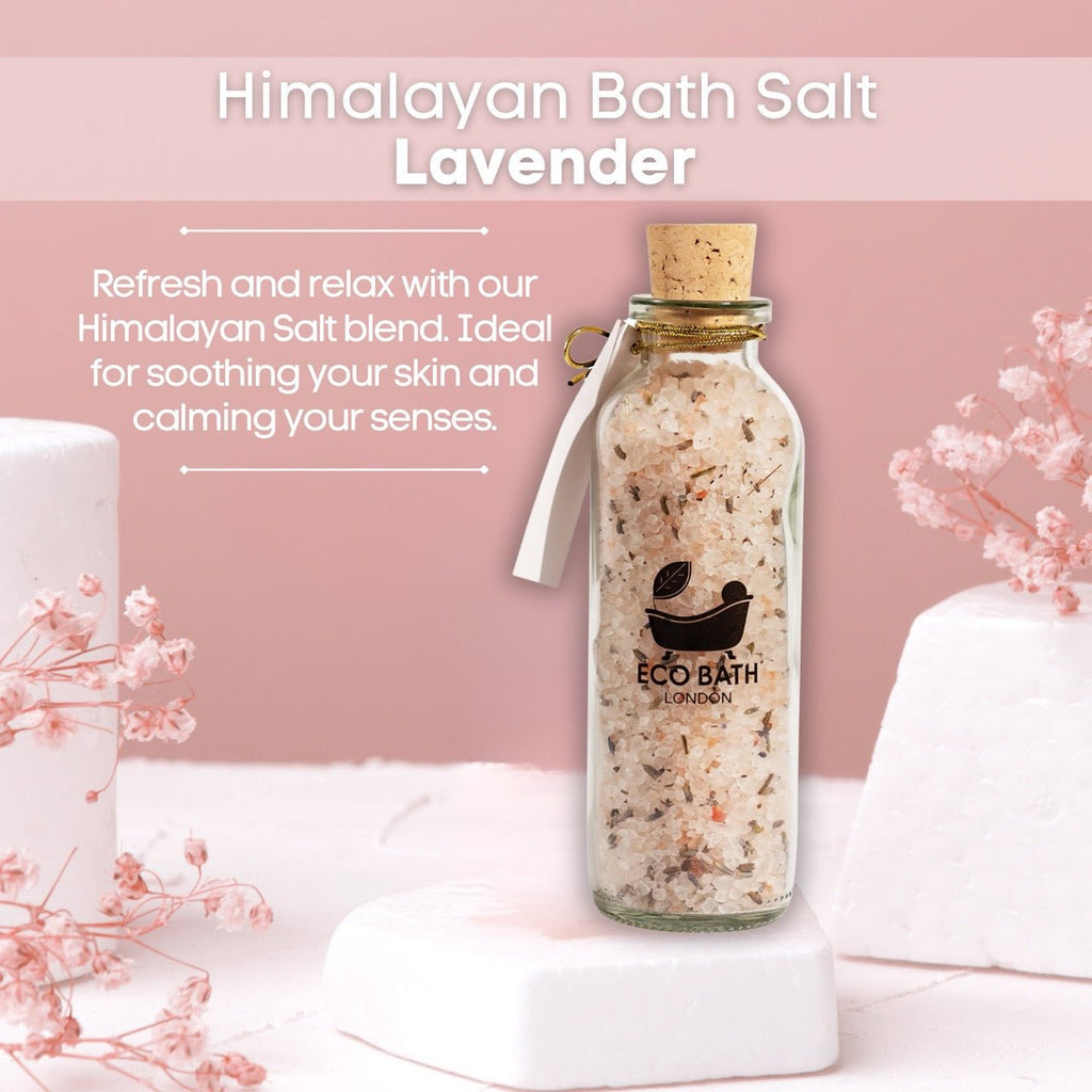 Eco Bath London Lavender Himalayan Bath Salt 300g - Pink Himalayan Bath Salt Infused with Lavender by Eco Bath London | The Hackers Market