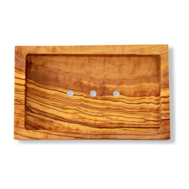 Eco Bath London Olive Wood Rectangle Soap Dish