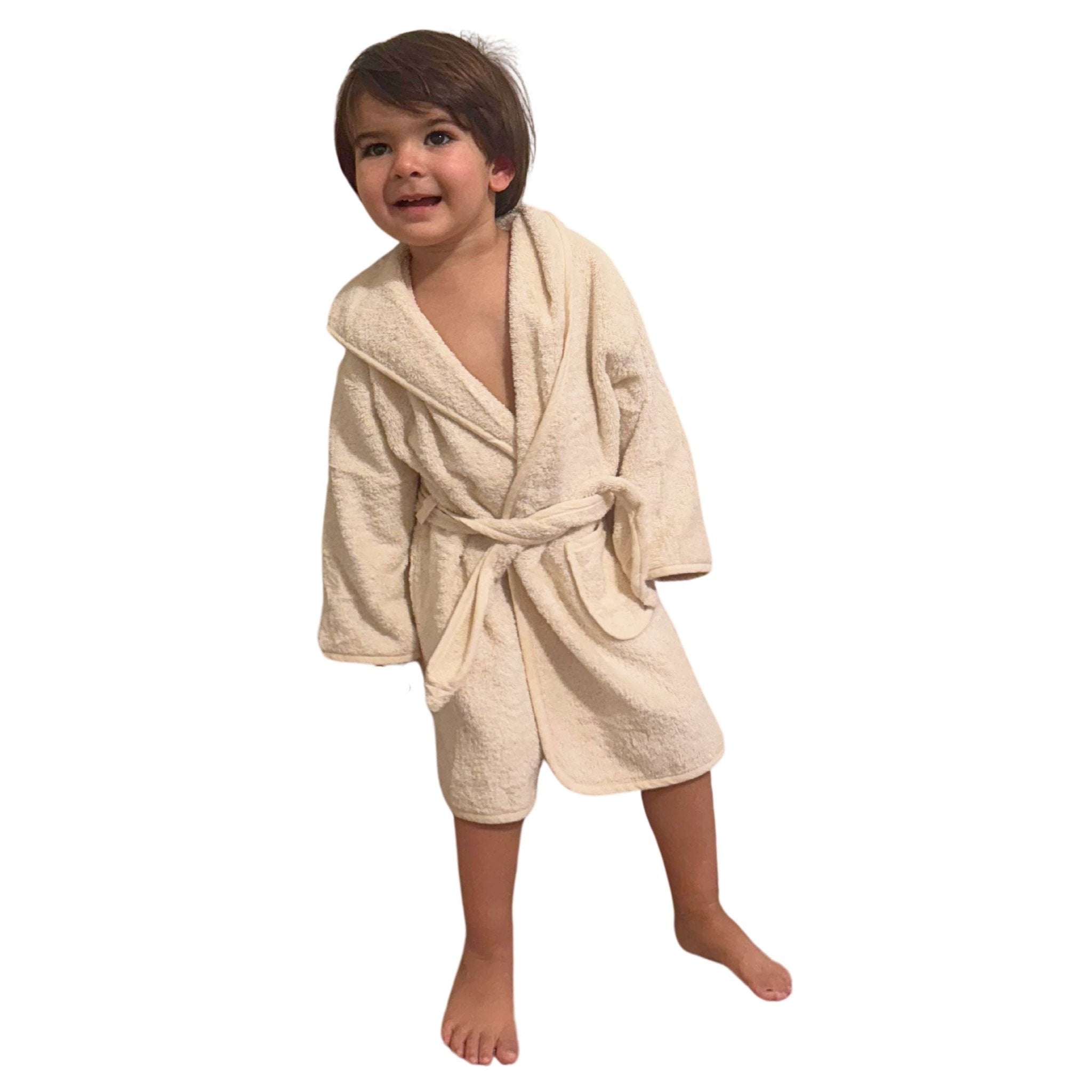 Eco Bath London Organic Cotton Baby Robe - Available in Sizes 0-2 Years and 3-5 Years by Eco Bath London | The Hackers Market