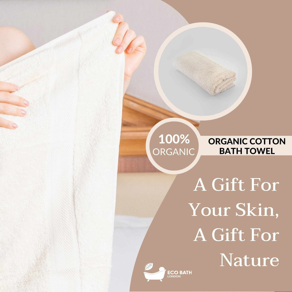 Eco Bath London Organic Cotton Hand Towel - 50x100cm